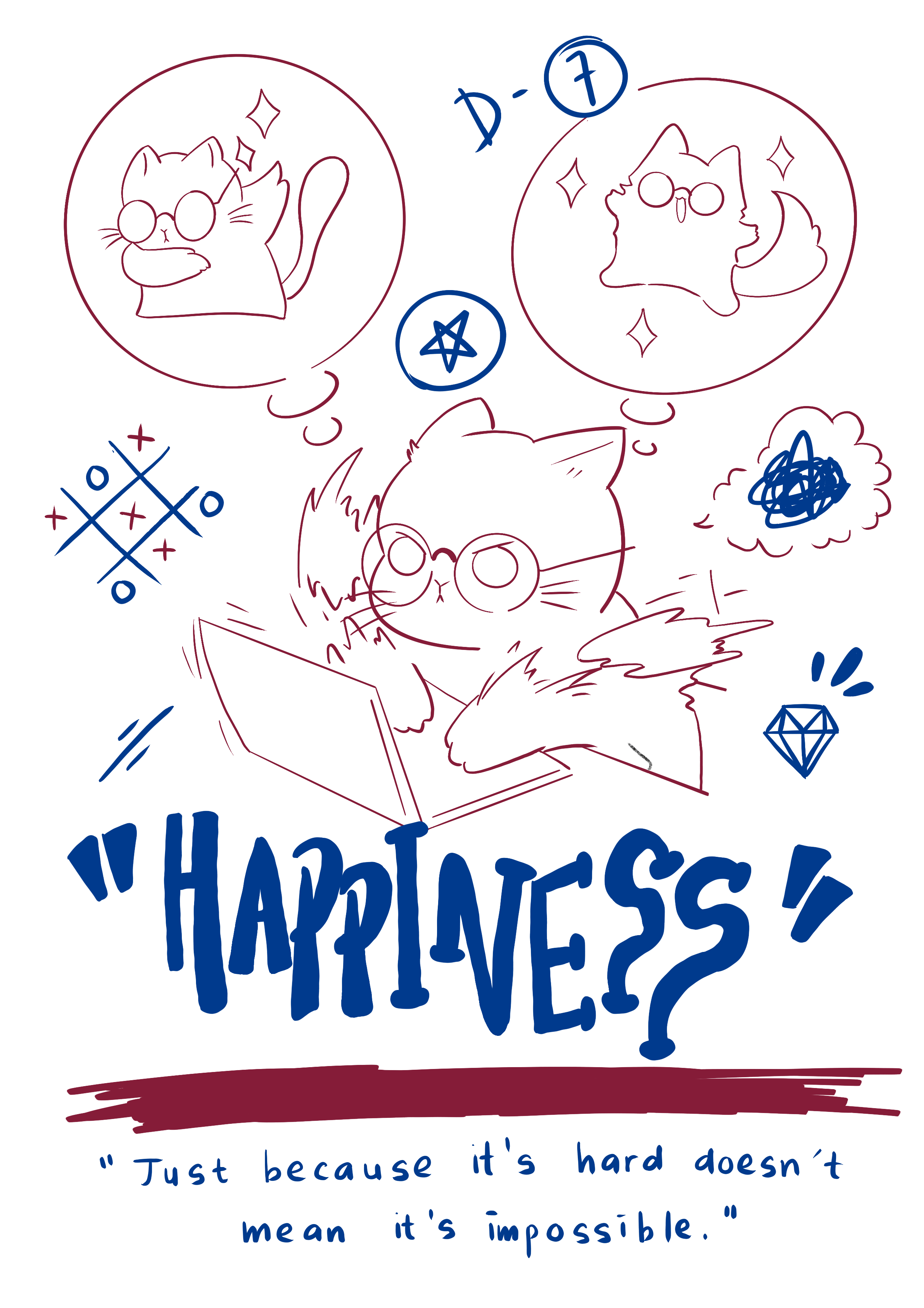 Shirt design artwork titled Happiness